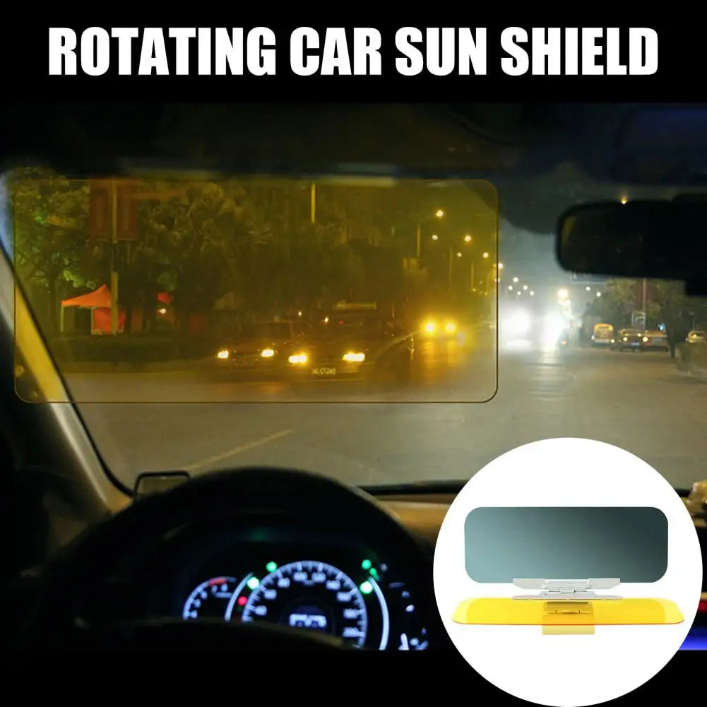 Night Vision Car Visor 2 In 1 Anti-Glares Sun Visor For Driving Anti-Dazzles Shield Windshield Visor For Eye Protection