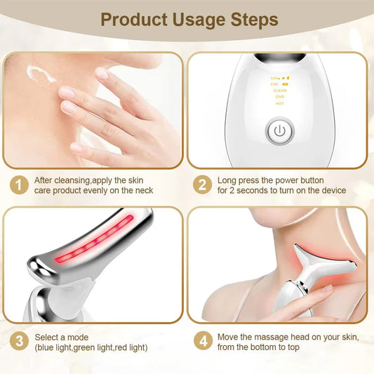 Face Massager EMS Facial Microcurrent Neck Face Lifting Massager Anti-aging Facial Massage Anti Wrinkle Skin Tightening Device