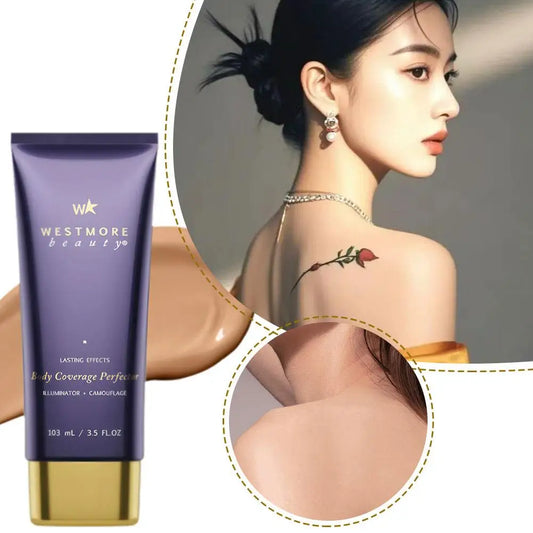 103ml Body Tattoo Concealer Curing Cream Dura Ble Waterproof Gentle Maintenance Light Breathable Efficient Concealer