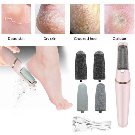 Electric Foot File Callus Remover Dead Skin Removal Pedicure Tools for Hard Cracked Dry Skin Pedicure Feet Care Heel Cleaning