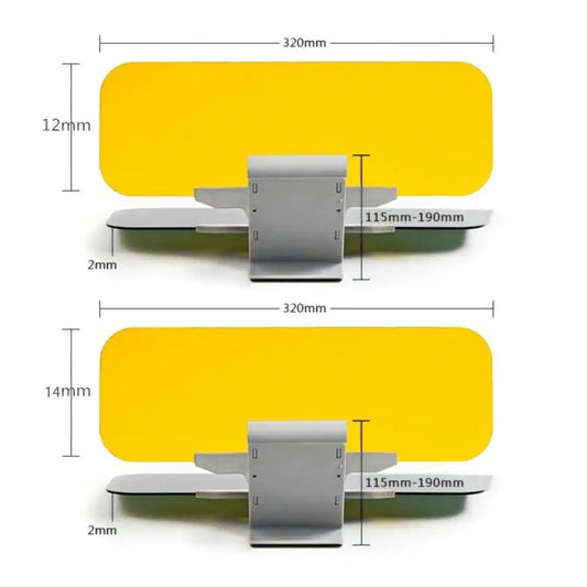 Night Vision Car Visor 2 In 1 Anti-Glares Sun Visor For Driving Anti-Dazzles Shield Windshield Visor For Eye Protection