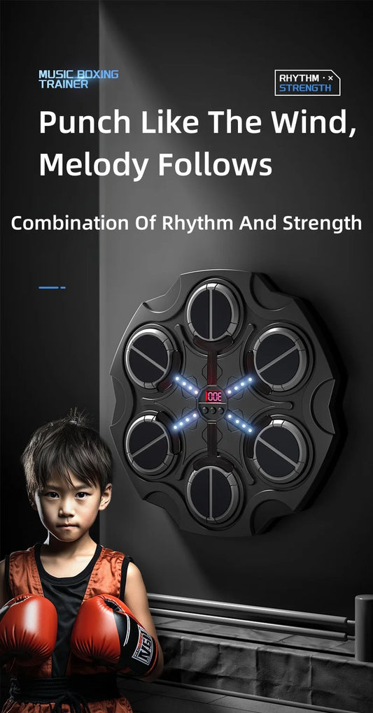 Smart music boxing machine helps children be active