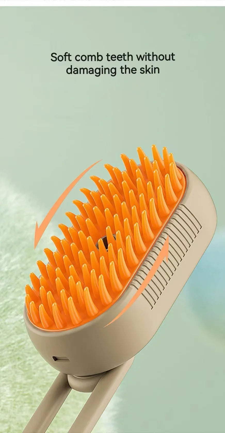 3-in-1 Dog Hair Brush Cat Hair Electric Anti Flying Pet Cleaning Brush Steam Spray Massage Hair Removal Comb